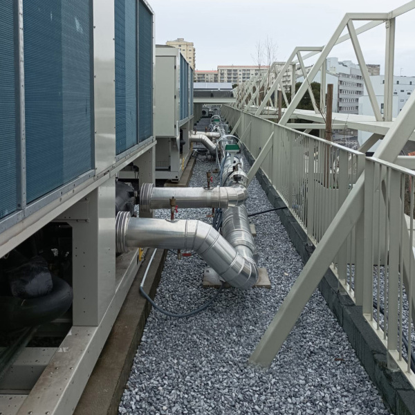 Technical area with HVAC equipment