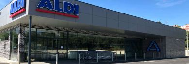 Front of an Aldi store
